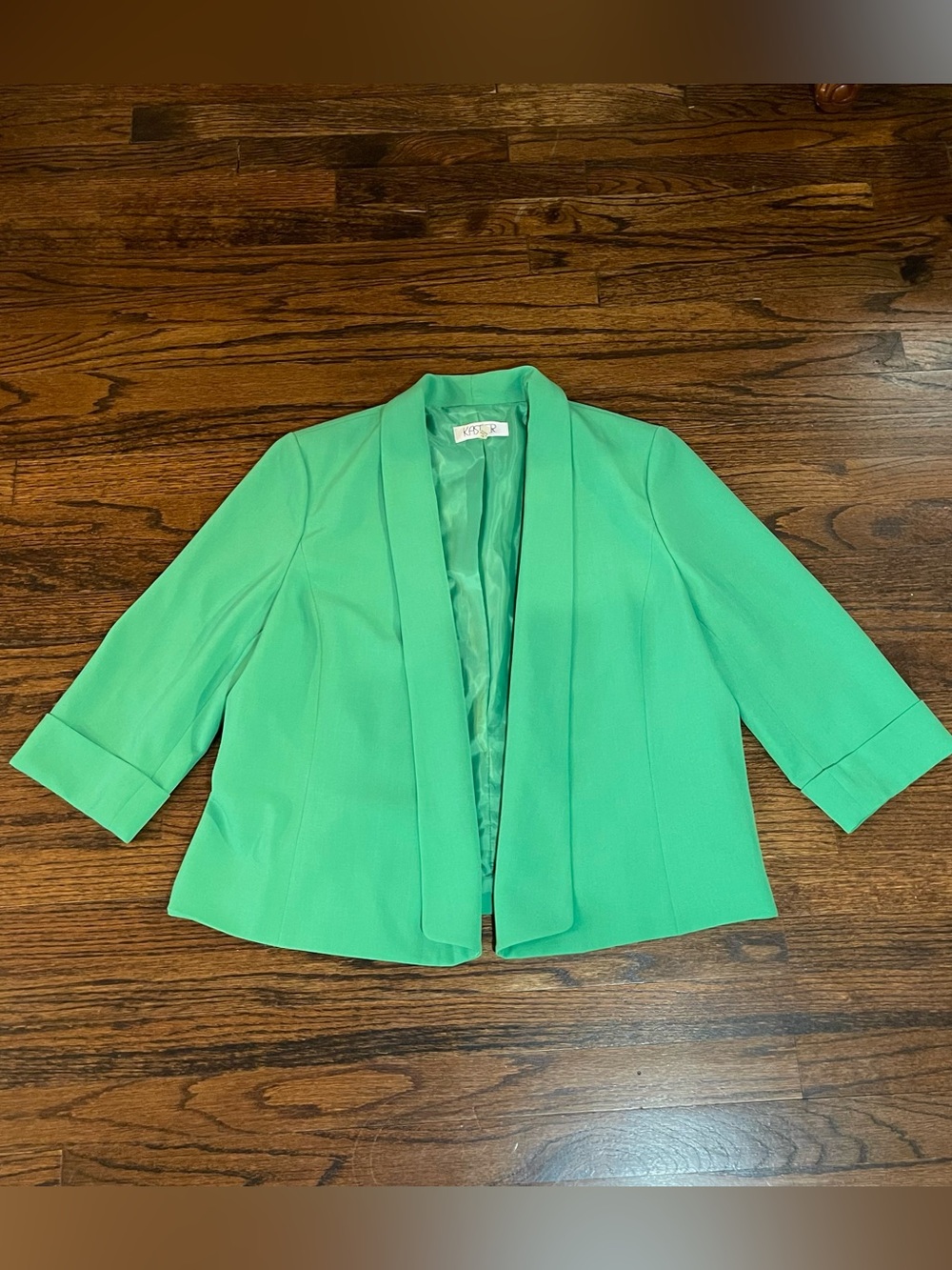 Vintage Kasper 90s green blazer